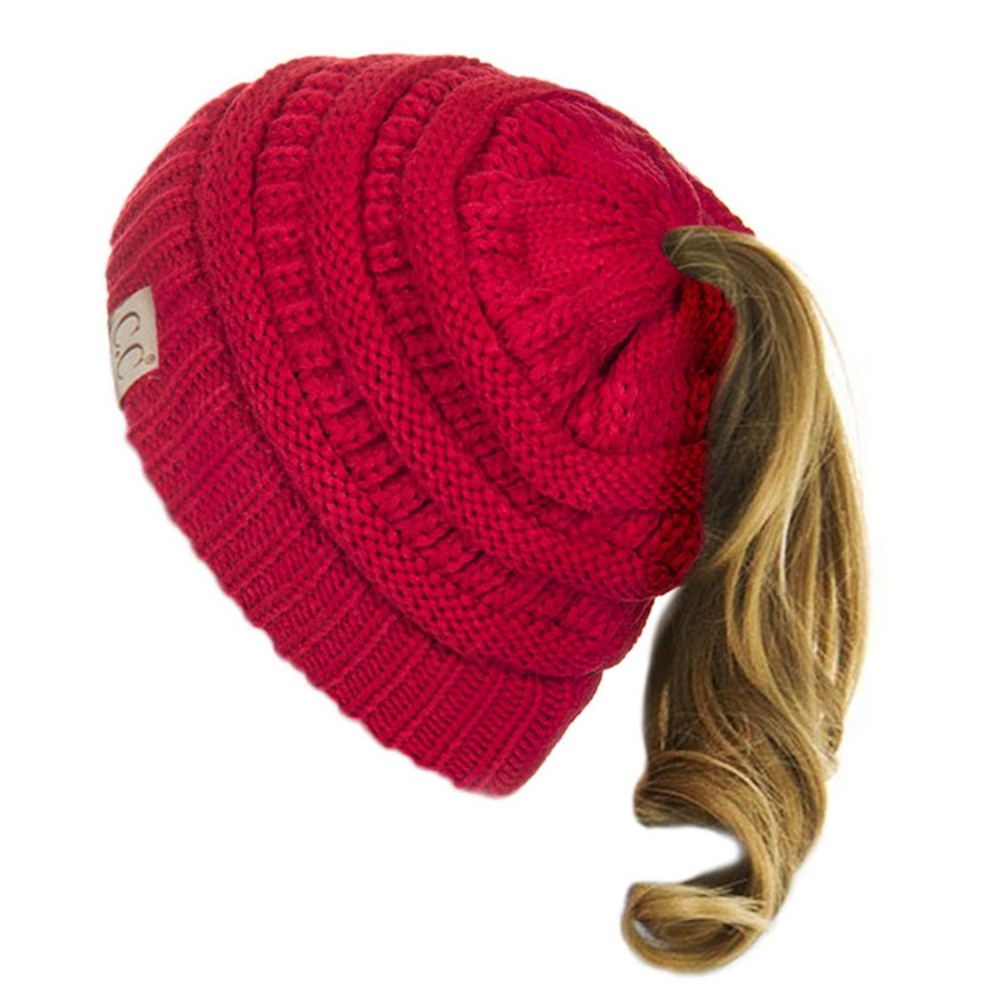 C.C Children Messy Bun Ponytail Beanie Hat